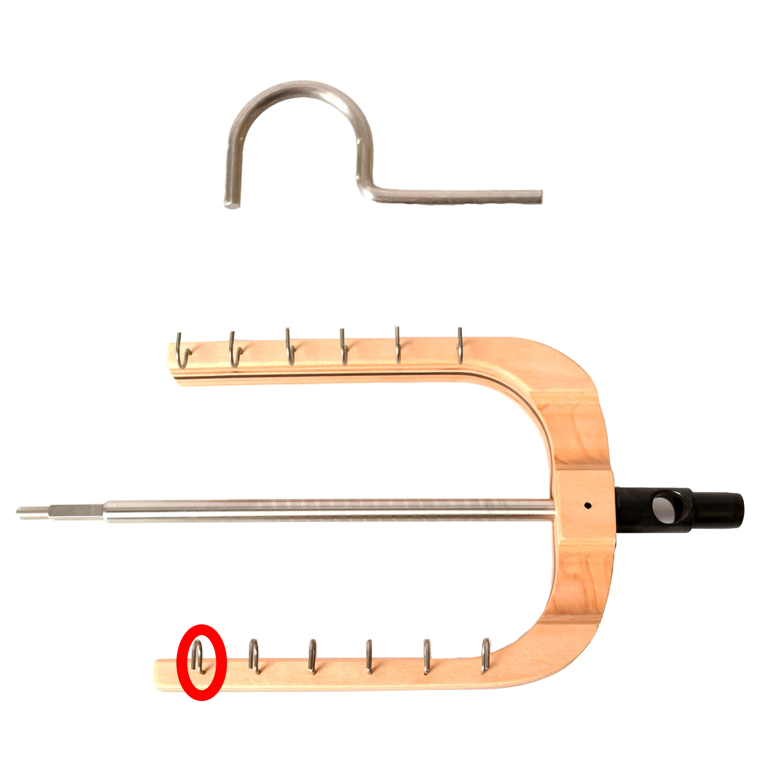 Hook for Spinning Wheel Flyer