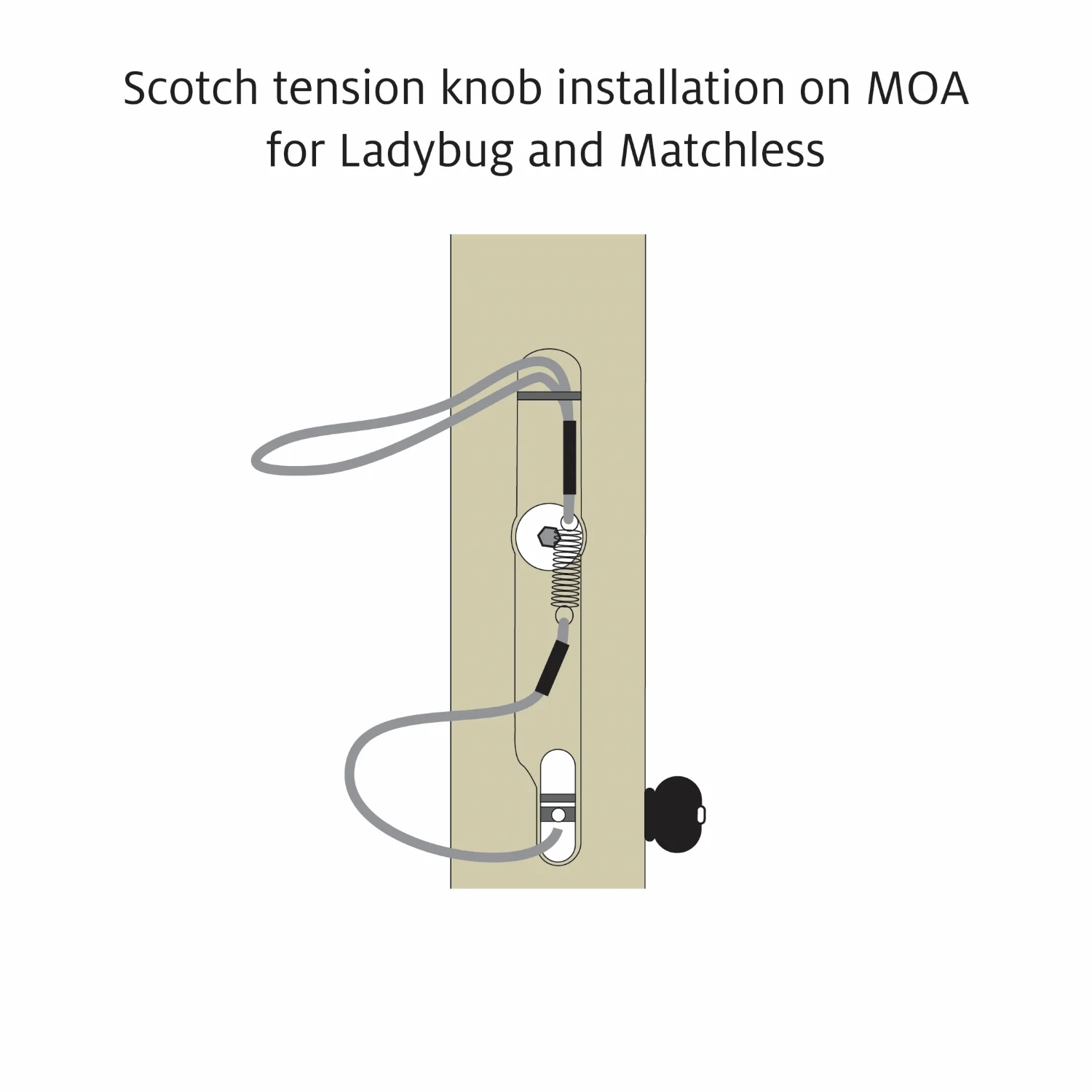 Scotch Tension Knob for Ladybug, Matchless, and Sidekick - Image 3