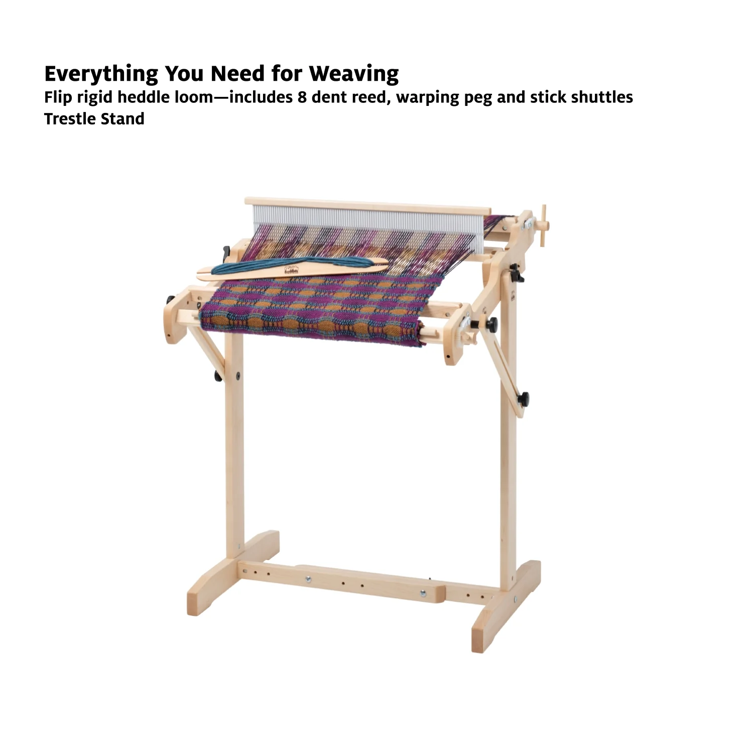 Rigid heddle looms and accessories